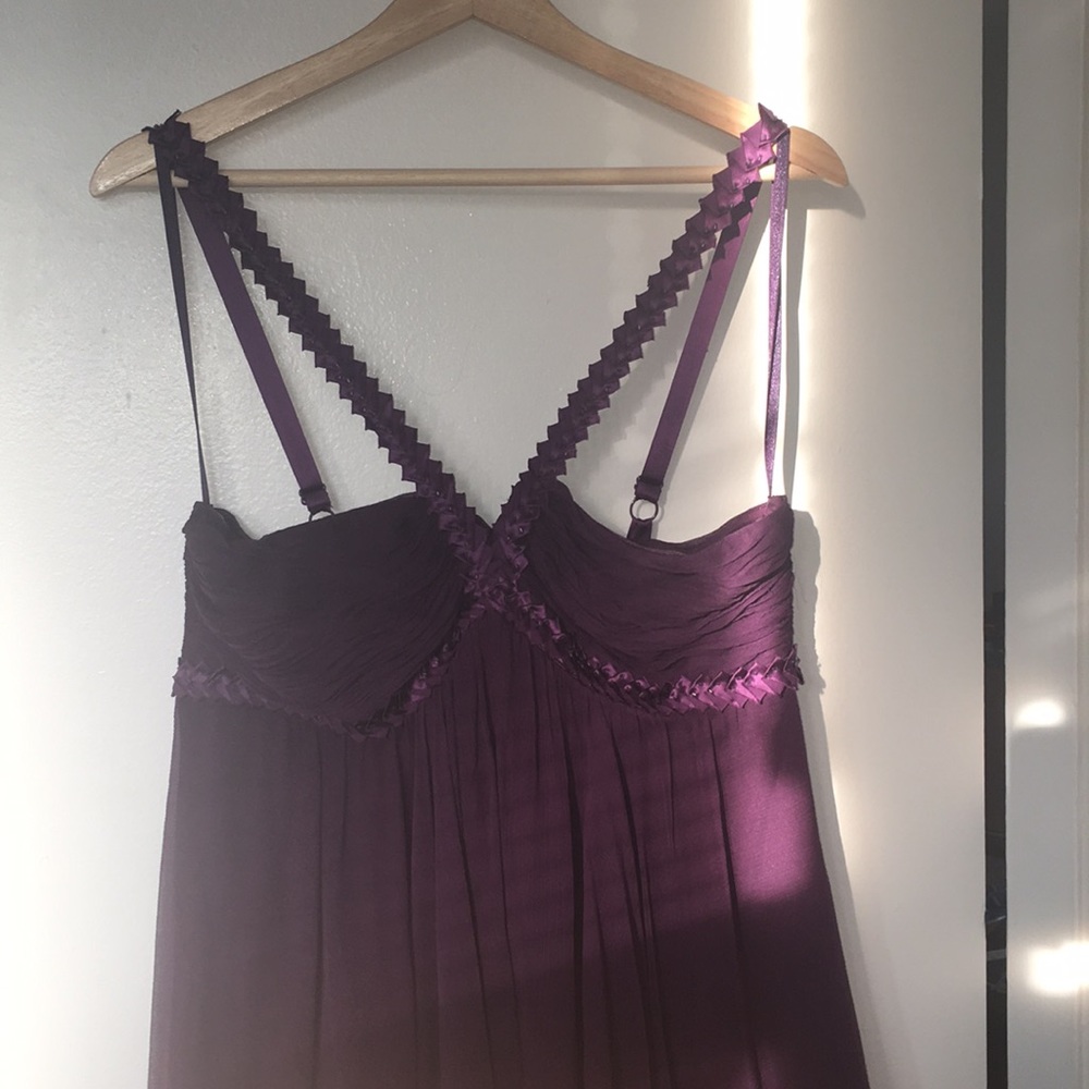 BCBG MAXAZRIA Purple Halter Dress